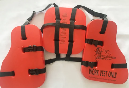 Ölplattform-Arbeitskleidung Persoanl Marine Life Saving Equipment Orange PVC-Schaum-Rettungsweste